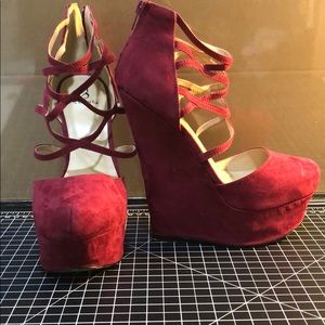 Burgundy Wedges